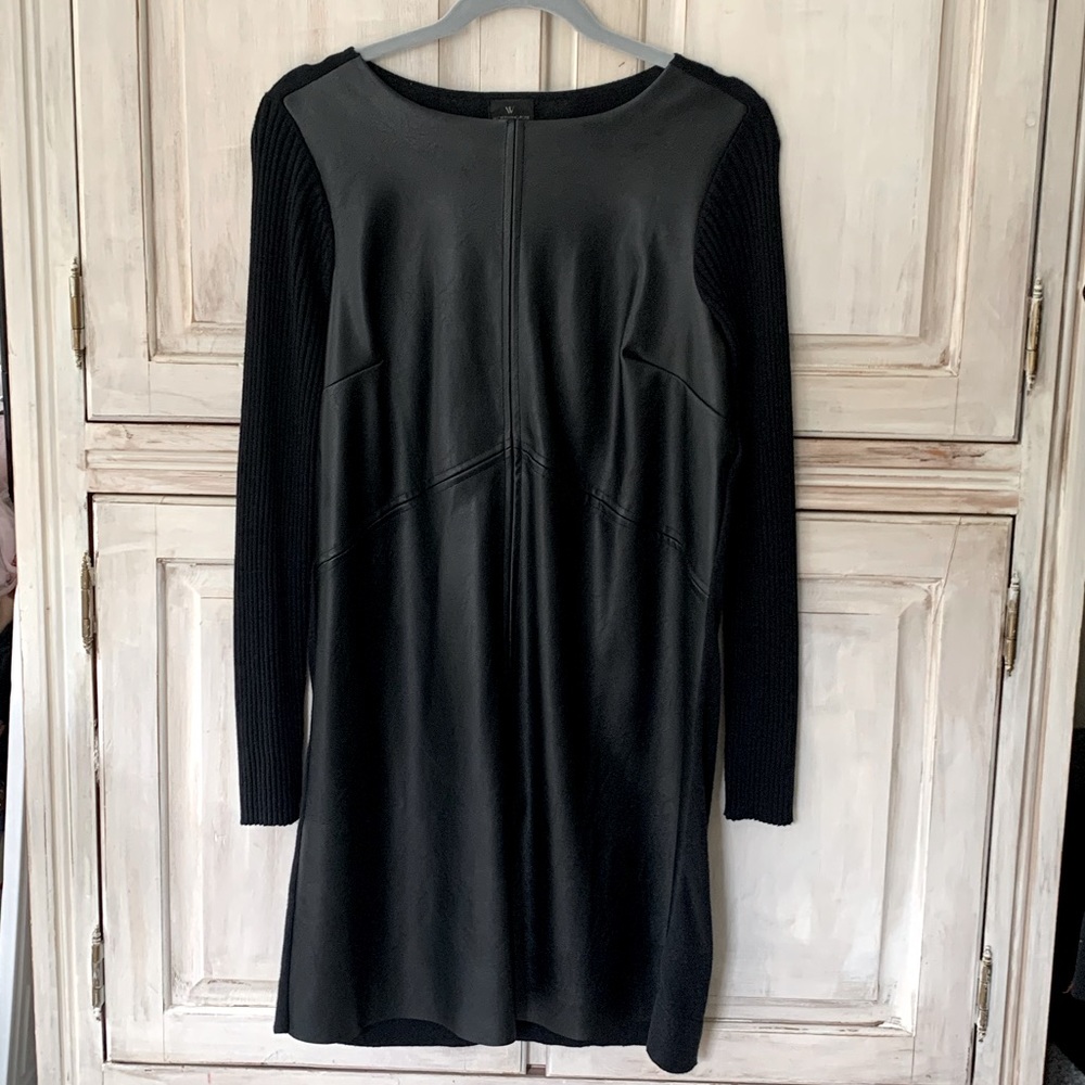 Vegan leather dress